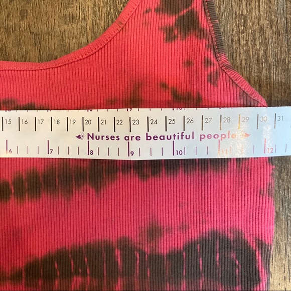 Pink Tie-Dye Ribbed Tank - Picture 4 of 7